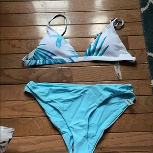 Blue tropic Shein bikini